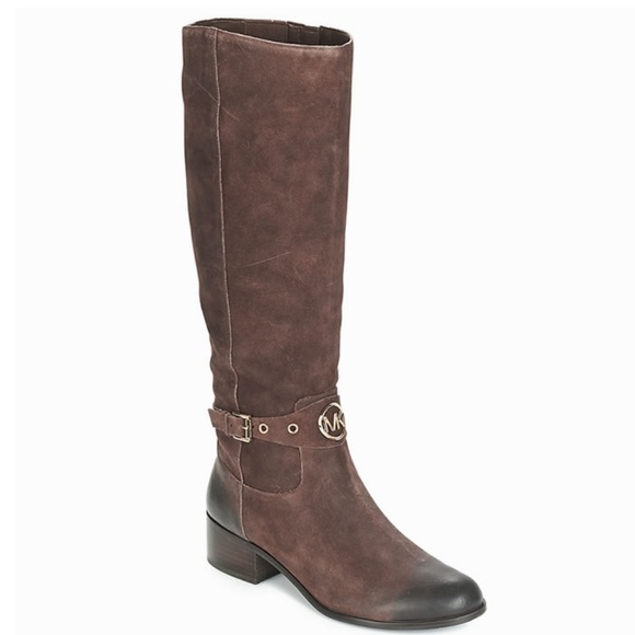 Michael Kors Distressed Suede Leather Tall Boot - Picture 1 of 6